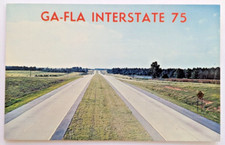 Georgia-Florida Interstate 75 New Superhighway Aerial View Vintage Postcard J1 picture