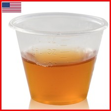 Choice Small Plastic Disposable Medicine Cups 300 Clear 1oz Measuring/Mixing picture