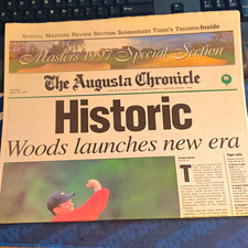 The Augusta Chronicle Masters 1997 Special Section Newspaper picture