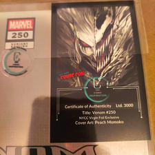 Marvel Venom #250 NYCC Exclusive Peach Momoko Virgin Foil Variant Ltd 1000 w/COA picture