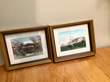 Art publishing company vintage Washington DC photographs 4 x 5” wood frame picture