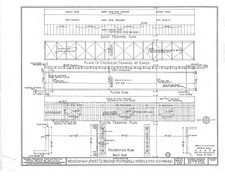 Pepperell Massachusetts Nehemiah Jewett Bridge 1938 Roof Framing Plan picture
