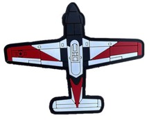 Beechcraft® T-34 Silhouette Patch, 5 inch with Hook and Loop, PVC Shoulder Patch picture