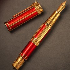 Hongdian D6 Dynasty Fountain Pen Piston Iridium Nib EF/F Gift Box picture
