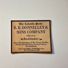 The Lakeside Press RR Donnelley & Sons Company Madison Ave NY 1929 Ad 4AK7-S30 picture