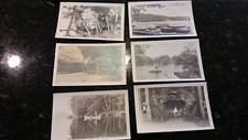 Lot: 20 Maine RPPC Photo Postcards 1910's Scenic Lakes Moose Historic Buildings  picture