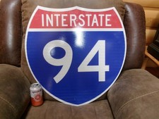 Retired Vintage I-94 Shield Interstate Highway Metal Sign 24 x 24