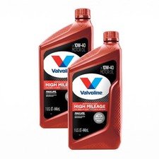 Valvoline High Mileage MaxLife 10W-40 Synthetic Blend Oil 1 Qt 2 Pack - High picture