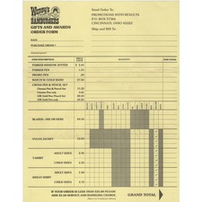 Wendy's Old Fashioned Hamburgers Gifts Awards Order Form 1970s–80s picture