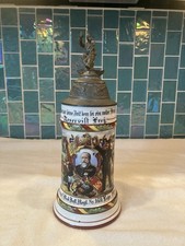 Antique Imperial German Reservist Beer Stein 1904–06 8th Co. 8 Bat. 3rd Regiment picture