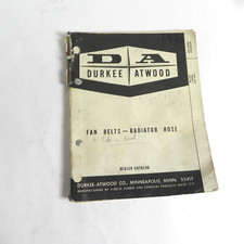 VINTAGE DURKEE ATWOOD FAN BELTS RADIATOR HOSES CATALOG 1950S ALL MAKES  picture