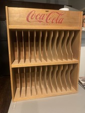 Vintage Coca Cola Advertisement Slot Wooden Shelf picture