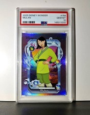 Mulan 2025 Topps Disney Cartoon Princess #158 Card Mulan PSA 10 Gem picture