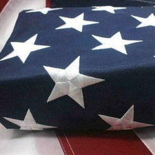 3x5 ft US American Flag Heavy Duty Embroidered Stars Sewn Stripes Grommets Nylon picture