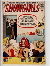 SHOWGIRLS #2 (1957) RARE NICE CONDITION DAN DECARLO & STAN LEE EARLY SILVER AGEA picture