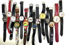 Vintage 90’s Watch Lot of 14 • Super Bowl Mickey Jurassic Fossil Suess Untested picture