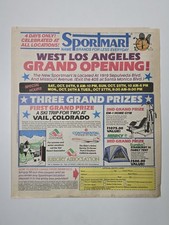 Vintage 1987 Sportmart West Los Angeles Grand Opening Sporting Goods Circular picture