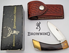 Vintage Browning USA 37181F Drop-Point Lockback Folding Knife - Mint with Box picture