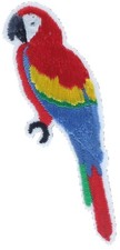 Scarlet Macaw Bird 2 7/8 Inch Embroidered Patch AVA4916 F4D2A picture
