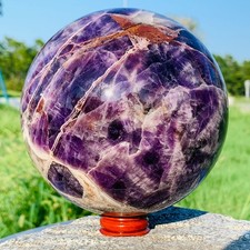 5.5LB Natural Dreamy Amethyst ball Quartz crystal Sphere Crystal Reiki Healing picture