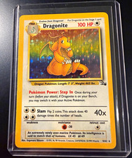 Wizards 1999 Pokémon Fossil Dragonite Holo 4/62 English Trading Card picture