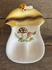 Vintage 1976 Sears Roebuck Merry Mushroom Double Spoon Rest picture
