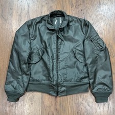 Vintage US Military Flyers Jacket Mens XL Green Bomber Type CWU 36/P Summer 90s picture