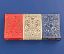 Joker and the Thief v1 Playing Cards  Deck Set Of 3 Red White & Blue New Sealed picture