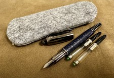MONTBLANC Starwalker SpaceBlue Doue Ruthenium Trim Fountain Pen [M] w/ xtra cart picture