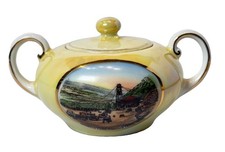 MOHAWK TRAIL MA Massachusetts Souvenir HAIRPIN TURN Porcelain TRINKET JAR picture