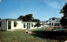Montauk NY Motel Style Cottages Louis Dormand c1950s-60s Vintage Postcard picture