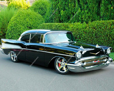 CHEVROLET BELAIR 1957 BLACK 8