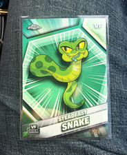 color match 2026 Topps Chrome VeeFriends Steadfast Snake SP Green Refractor /99 picture