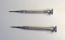 Vintage L S Starrett Jewelers Screw Driver Set of 2 picture