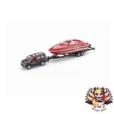 NEW SIKU Land Cruiser with Car/Motorboat Loading Trailer (SK2543) picture