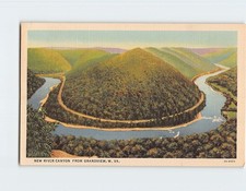 Postcard New River Canyon from Grandview West Virginia USA picture