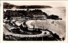 BEAULIEU-SUR-MER & ST-JEAN-CAP-FERRAT Aerial View – Vintage Munier Nice RPPC picture