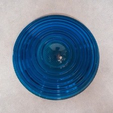 General Signals Railroad Lantern Ribbed Lens Blue  5 1/2