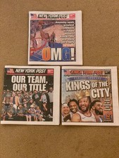New York Post New York Knicks OMG Champions 2026 newspapers picture