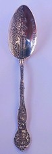 Antique Shepard Mfg Co Sterling Silver Fort Mackinac Michigan Souvenir Spoon picture