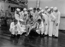 Story telling time aboard the U S S Texas found S O Buchanan ta- 1928 Old Photo picture