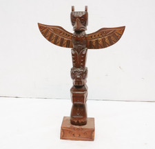 Northwest Coast Native American Carved Wood Totem Pole 11