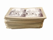 Vintage Stereo Viewer Card LOT of 120 Stereo Cards Panama Places People Soldier picture