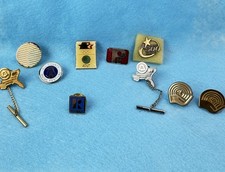 Lot Of 10 Vintage Pins AT&T Olympics Realtor United Way WIBC Awards Union Made picture