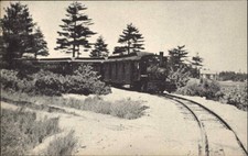 Plymouth MA Edaville Passenger Train Cranberry Belt Line c1930s-40s Vintage PC picture