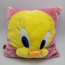 Vintage Warner Bros 2000 Studio PINK PILLOW Tweety Face picture