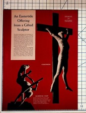1958 Jack Zajac Eastertide Sculptures Vintage Magazine Article Print Ad Art picture