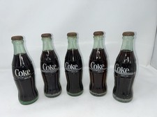 5 - Unopened Vintage 6 1/2oz Coca-Cola Bottles - No Return 4 Deposit Label Era. picture