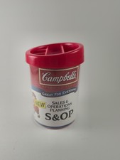 Campbell's Soup S&OP Sales & Operations Planning Red/Clear Advertising Container picture