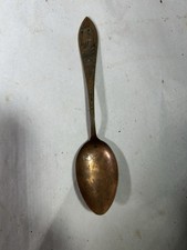 Vintage Rocky Mountain National Park Solid Copper Souvenir State Spoon Ram RARE picture